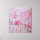 Jerusalem in Pink and Gold canvastavla Canvas Afdruk (Voorkant)