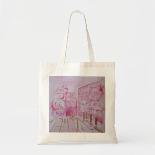 Jerusalem in Pink and Gold  Tote Bag (Voorkant)