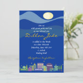 Jerusalem Israel Bar Bat Mitzvah Uitnodiging (Staand voorkant)