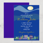 Jerusalem Israel Bar Bat Mitzvah Uitnodiging (Voorkant / Achterkant)