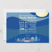 Jerusalem Israel Bar Bat Mitzvah Uitnodiging (Voorkant)