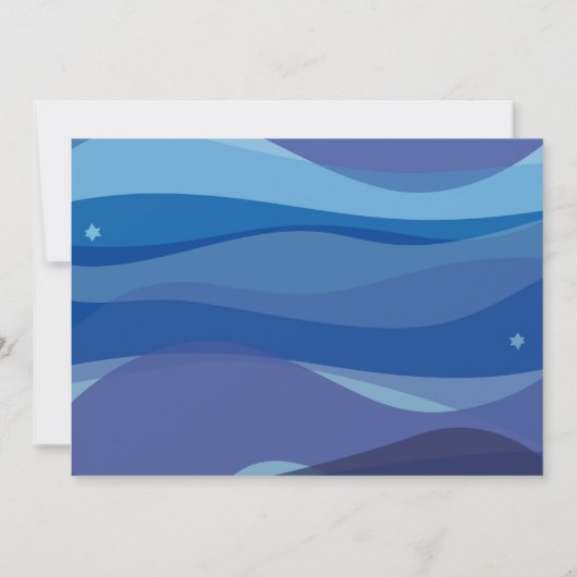 Jerusalem Israel Bar Bat Mitzvah Uitnodiging (Achterkant)