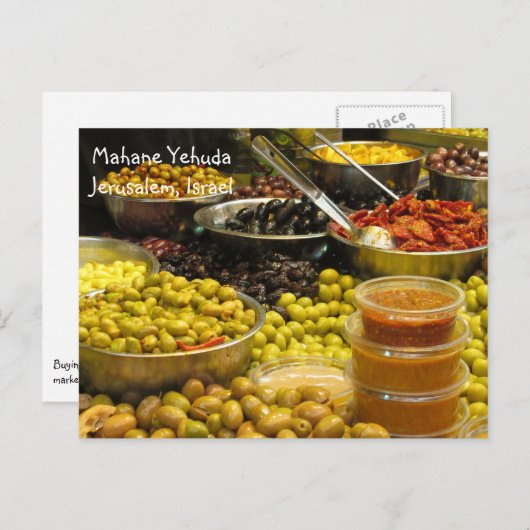 Jerusalem Israel Briefkaart (Voorkant / Achterkant)