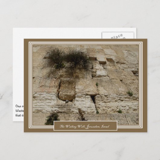 Jerusalem Israel Briefkaart (Voorkant / Achterkant)