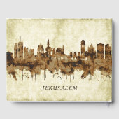 Jerusalem Israel Cityscape Gastenboek (Achterkant)