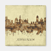 Jerusalem Israel Cityscape Magneet (Voorkant)