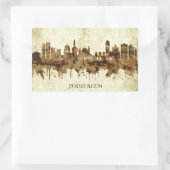 Jerusalem Israel Cityscape Rechthoekige Sticker (Tas)