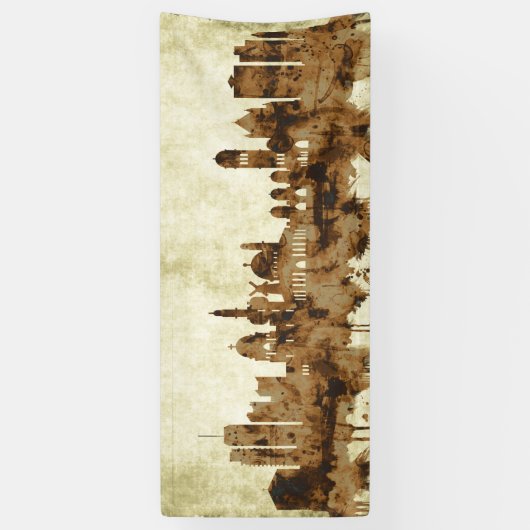 Jerusalem Israel Cityscape Spandoek (Verticaal)