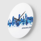 Jerusalem Israel Skyline Blue Grote Klok (Hoek)