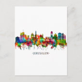 Jerusalem Israel Skyline Feestdagenkaart (Voorkant)