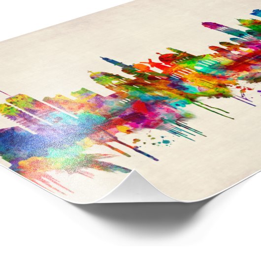 Jerusalem Israel Skyline Foto Afdruk (Hoek)