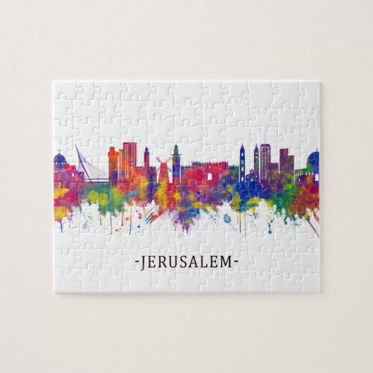 Jerusalem Israel Skyline Legpuzzel (Horizontaal)