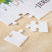 Jerusalem Israel Skyline Legpuzzel (Zijkant)