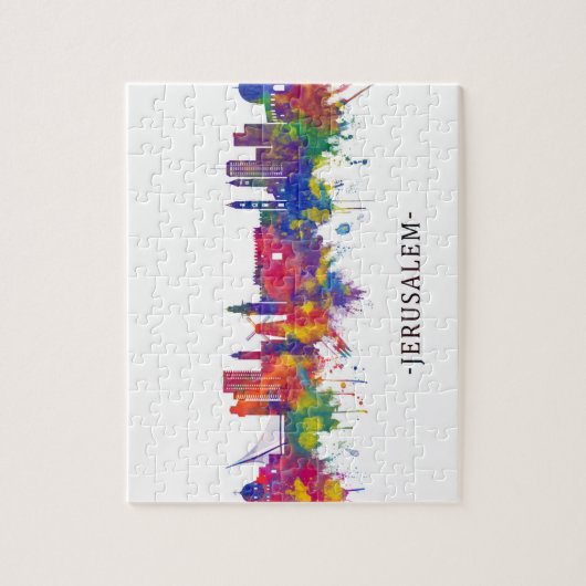 Jerusalem Israel Skyline Legpuzzel (Verticaal)