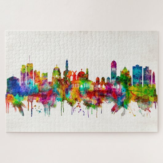 Jerusalem Israel Skyline Legpuzzel (Horizontaal)