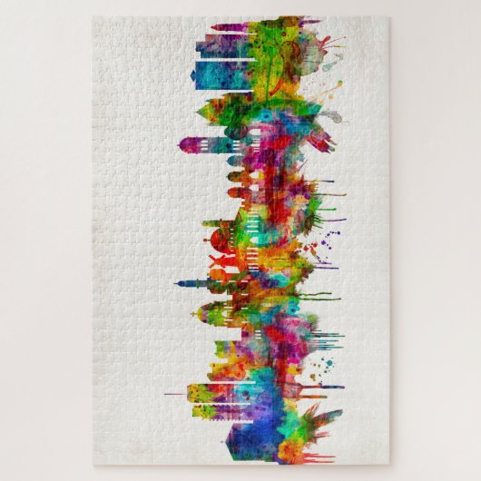 Jerusalem Israel Skyline Legpuzzel (Verticaal)