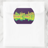 Jerusalem Israel Skyline Ronde Sticker (Tas)