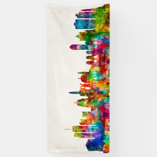 Jerusalem Israel Skyline Spandoek (Verticaal)