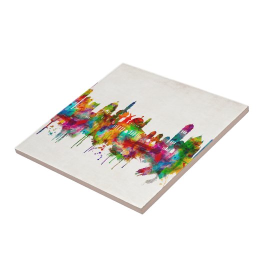 Jerusalem Israel Skyline Tegeltje (Zijkant)