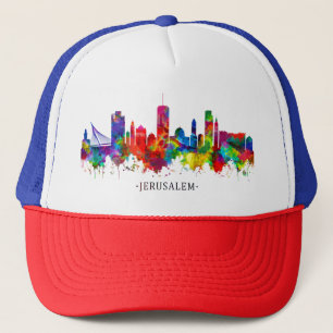 Jerusalem Israel Skyline Trucker Pet