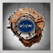 Jerusalem Israel - Spherische Panorama Poster (Voorkant)