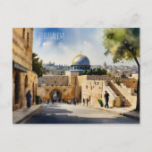 Jerusalem Israel waterverf art Briefkaart (Voorkant)