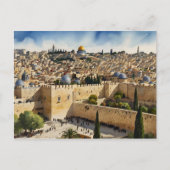 Jerusalem Israel waterverf art Briefkaart (Voorkant)