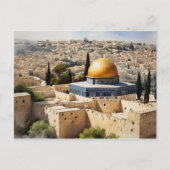 Jerusalem Israel waterverf art Briefkaart (Voorkant)