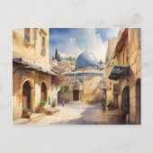 Jerusalem Israel waterverf art Briefkaart (Voorkant)