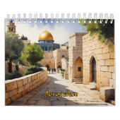 Jerusalem Israel waterverf art Kalender (Hoes)