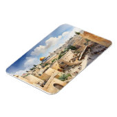 Jerusalem Israel waterverf art Magneet (Linkerzijde)