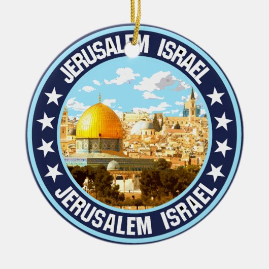 Jerusalem Keramisch Ornament (Voorkant)