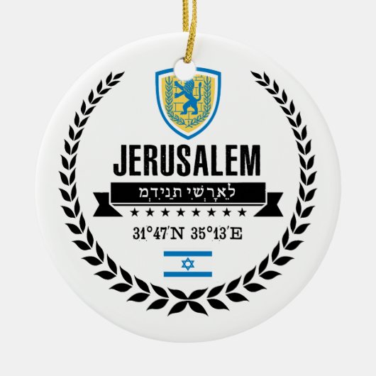 Jerusalem Keramisch Ornament (Voorkant)