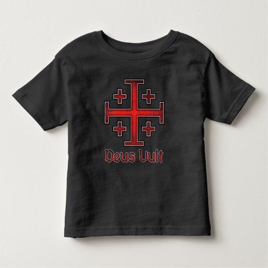 Jerusalem Knight Templar Crusader Cross Christelij Kinder Shirts (Voorkant)