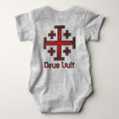 Jerusalem Knight Templar Crusader Cross Christelij Romper (Achterkant)