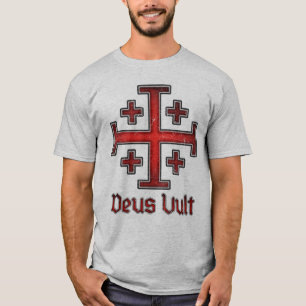 Jerusalem Knight Templar Crusader Cross Christelij T-shirt