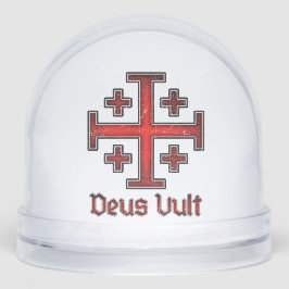 Jerusalem Knight Templar Crusader Cross Christian Sneeuwbol