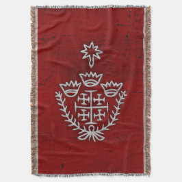 Jerusalem Knight Templar Crusader Cross Deus Vult Deken