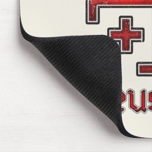 Jerusalem Knight Templar Crusader Cross Deus Vult Muismat (Hoek)