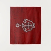 Jerusalem Knight Templar Crusader Cross Deus Vult Wandkleed (Voorkant)