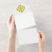 Jerusalem kruis all in one uitnodiging (Afscheurbaar)