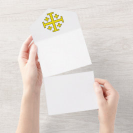 Jerusalem kruis all in one uitnodiging