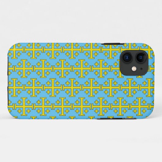 Jerusalem kruis Case-Mate iPhone case (Achterkant (horizontaal))