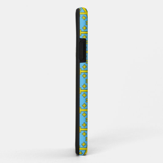 Jerusalem kruis Case-Mate iPhone case (Achterkant/rechts)