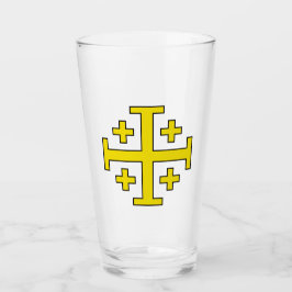 Jerusalem kruis glas
