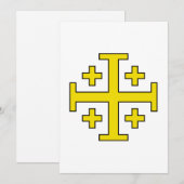 Jerusalem kruis kaart (Voorkant / Achterkant)