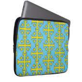 Jerusalem kruis laptop sleeve (Voorkant Rechts)
