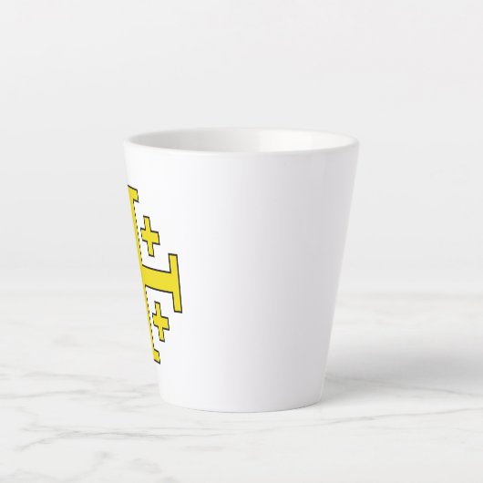 Jerusalem kruis latte mok (Voorkant)