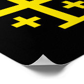 Jerusalem kruis poster (Hoek)