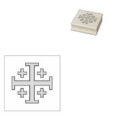 Jerusalem kruis rubberstempel (Gestempeld)